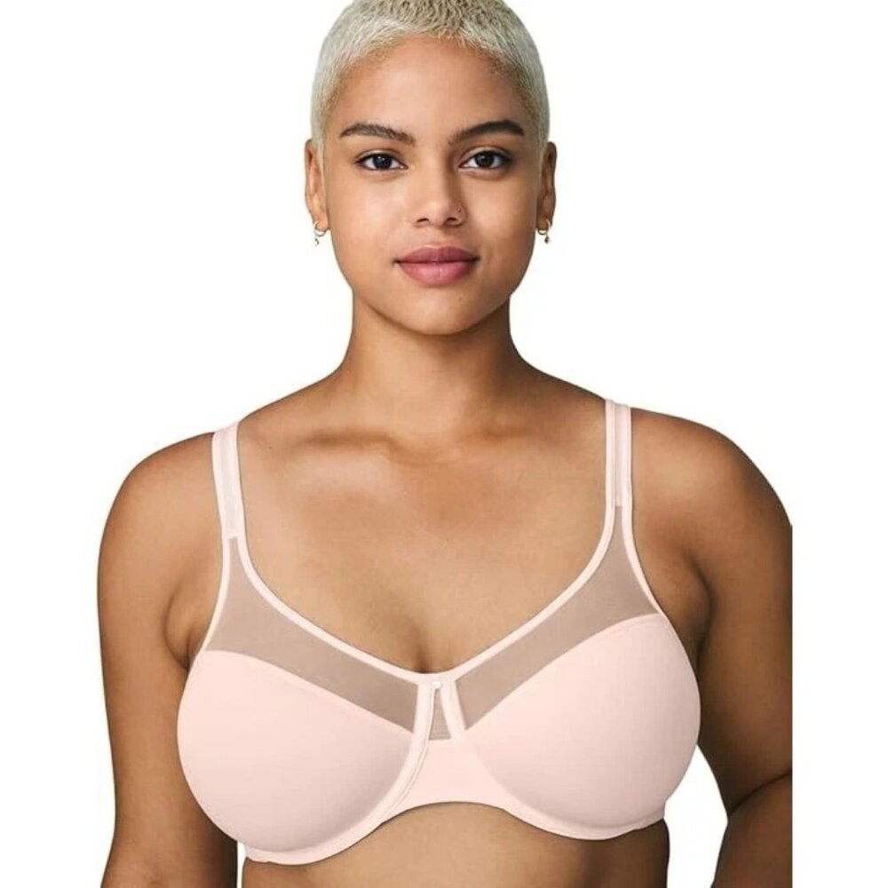 Wonderbra 7434 Full-Support Underwire Bra Blush Cosmetic Size 40D NWOT